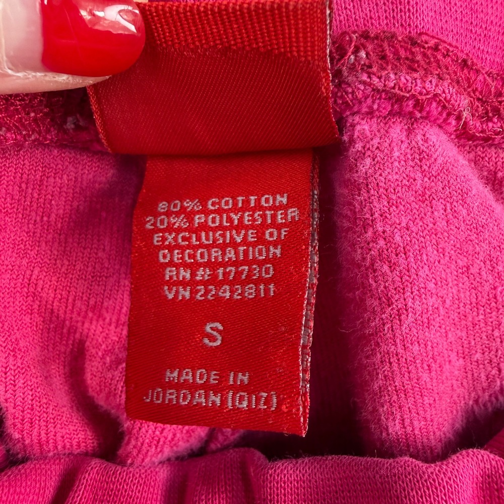 VTG Y2K Mossimo S Small Velour Pants Pink Flare Leg Low Rise Drawstring Hip Hop - Picture 6 of 14